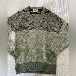 Vintage Sigallo Green Knit Sweater • Medium